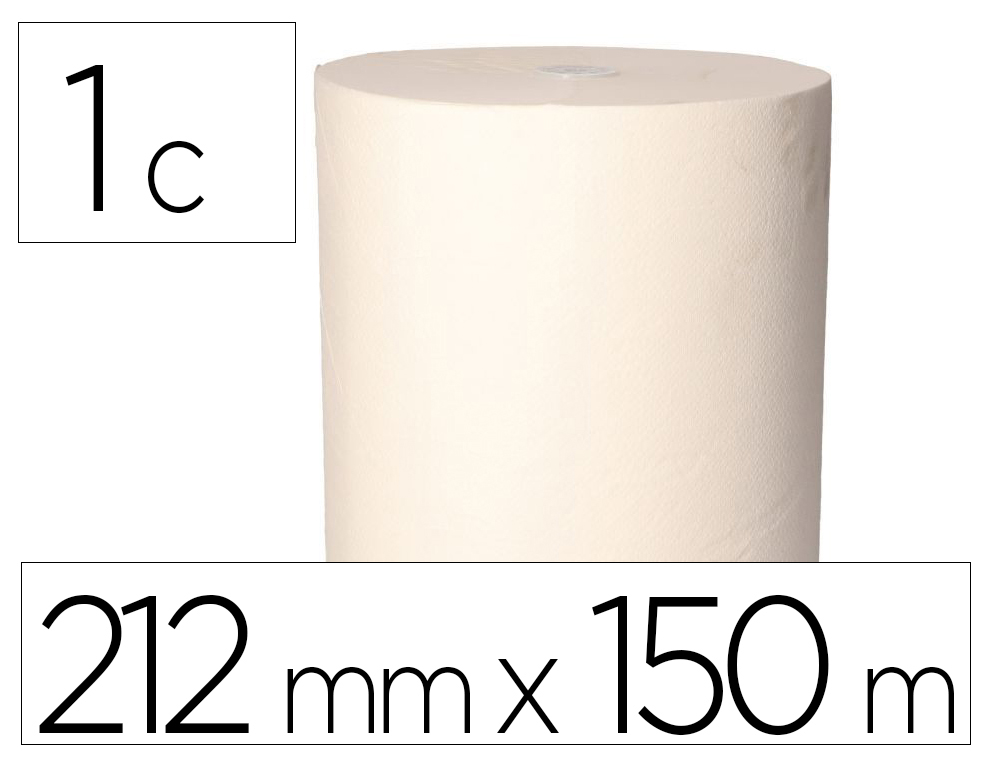 PAPEL SECAMANOS BUNZL GREENSOURCE 2 CAPAS CELULOSA BLANCA 212 MM X 150 MT CON SISTEMA AUTOCORTE PAQUETE DE