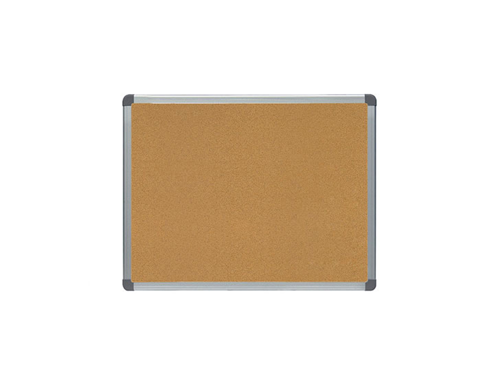 PIZARRA CORCHO ROCADA MARCO ALUMINIO CON CANTONERAS 45X60 CM