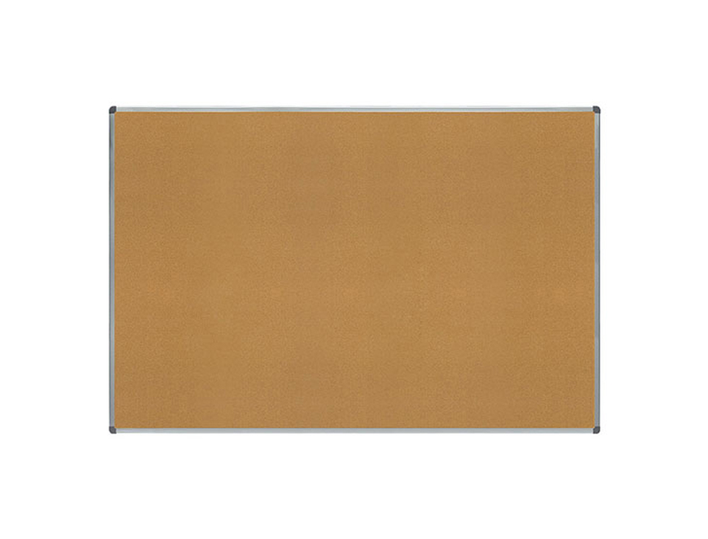 PIZARRA CORCHO ROCADA MARCO ALUMINIO CON CANTONERAS 120X180 CM
