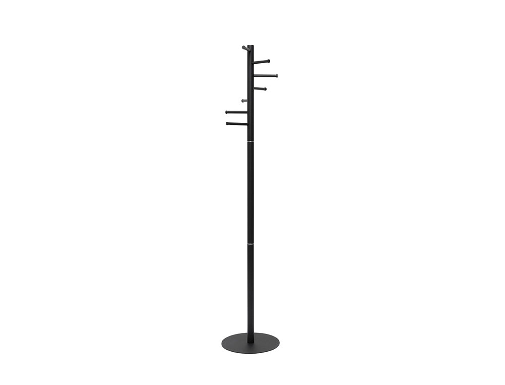 PERCHERO ROCADA MAULCAURUS 7 COLGADORES COLOR NEGRO 350X350X1770 MM