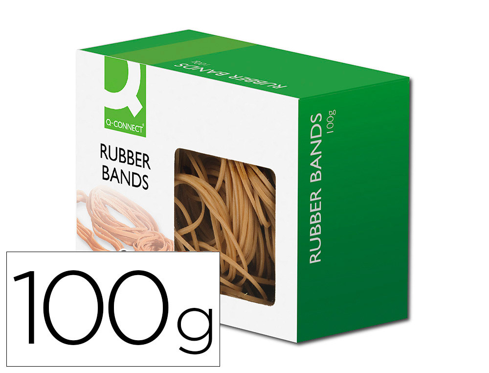 GOMILLAS ELASTICAS Q-CONNECT 100 GR TAMAOS SURTIDOS
