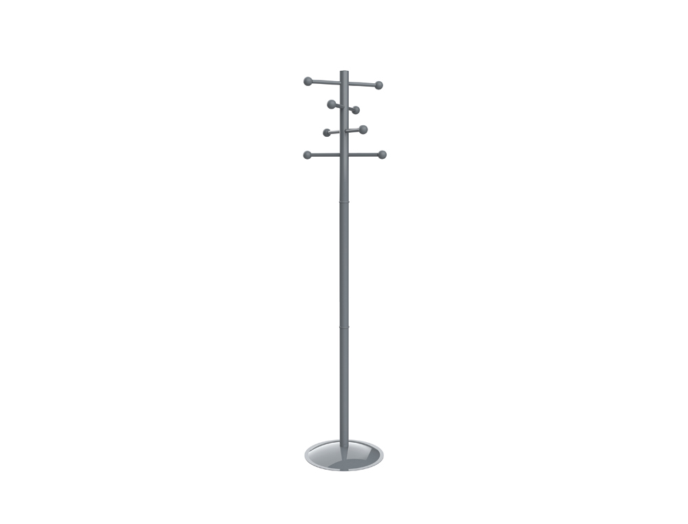 PERCHERO MAUL SAPHIR LITE 8 COLGADORES COLOR GRIS ALTURA 171 CM