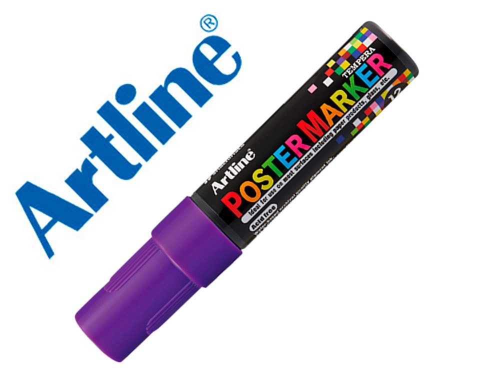 ROTULADOR ARTLINE POSTER MARKER EPP-12 PUNTA RECTANGULAR 12 MM COLOR VIOLETA