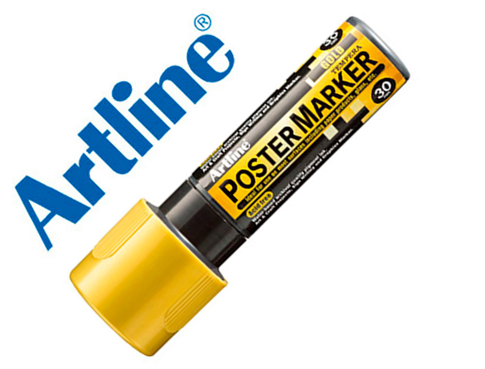ROTULADOR ARTLINE POSTER MARKER EPP-30 PUNTA RECTANGULAR 30 MM COLOR ORO