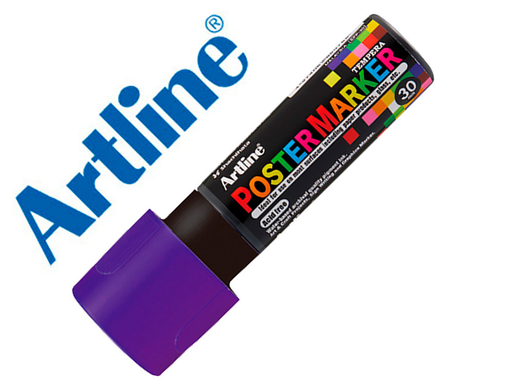 ROTULADOR ARTLINE POSTER MARKER EPP-30 PUNTA RECTANGULAR 30 MM COLOR VIOLETA