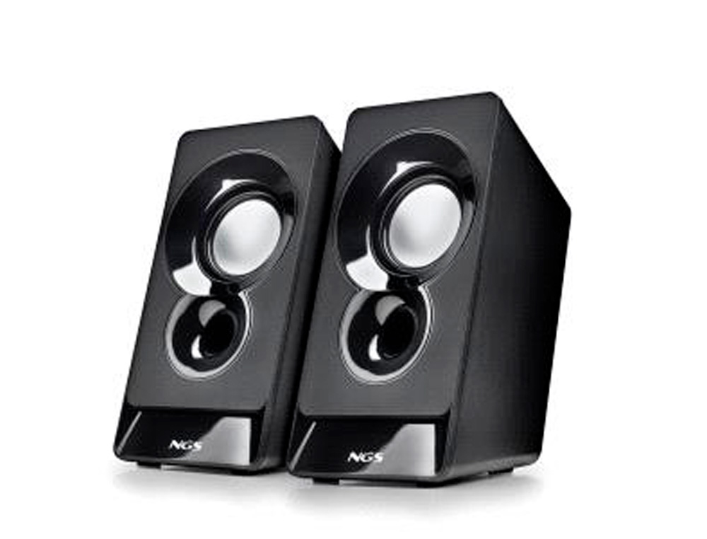 ALTAVOZ NGS SB10 PARA PC 12W ESTEREO USB ENTRADA JACK 3,5 MM COLOR NEGRO