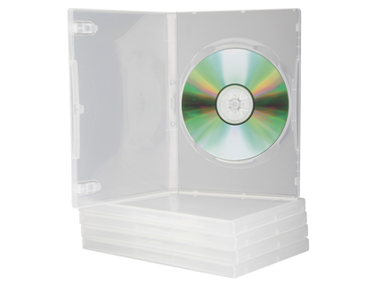 CAJA DVD Q-CONNECT TRANSPARENTE PACK DE 5 UNIDADES