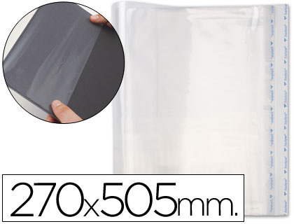 FORRALIBRO PP AJUSTABLE ADHESIVO 270X505 MM -BLISTER