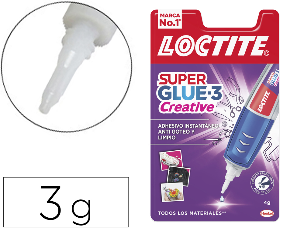 PEGAMENTO LOCTITE CREATIVE PEN 4 GR ADHESIVO INSTANTANEO