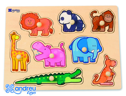 PUZLE ANDREUTOYS MADERA SELVA 8 PIEZAS