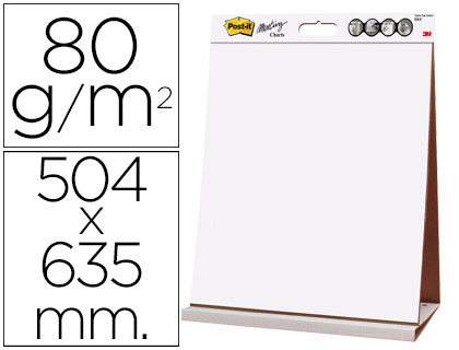 BLOC CONGRESO POST-IT LISO RECICLADO 504X635 MM 20 HOJAS 80G/M2