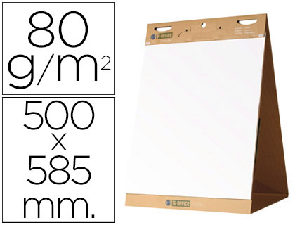 BLOC CONGRESO BI-OFFICE LISO AUTOADHESIVO SOBREMESA 500X585 MM PAPEL DE 80G/M2