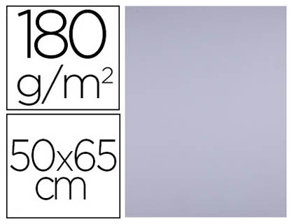 CARTULINA LIDERPAPEL 50X65 CM 180G/M2 LILA PAQUETE DE 25 HOJAS
