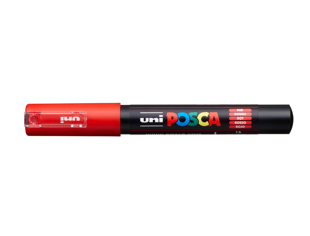 ROTULADOR UNI POSCA 0,7 MM PC-1M ROJO