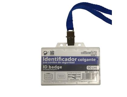 IDENTIFICADOR CON CORDON OFFICE BOX CON CORDON DE SEGURIDAD AZUL