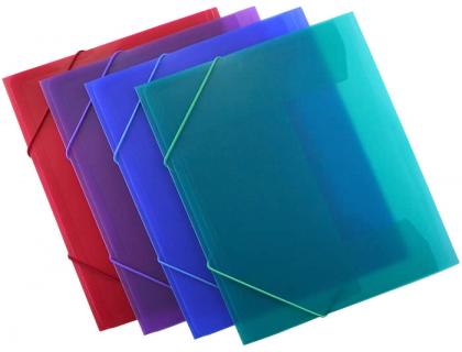 CARPETA GOMAS OFFICE BOX SUPRA DIN A4 POLIPROPILENO COLORES SURTIDOS