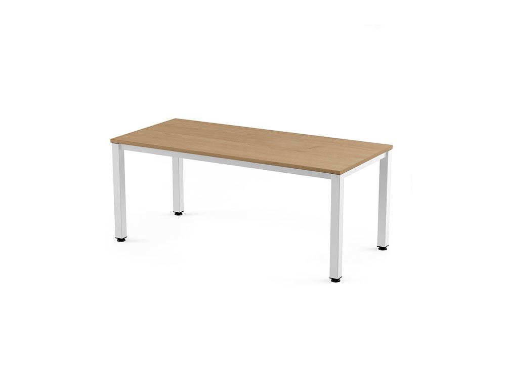 MESA DE OFICINA ROCADA EXECUTIVE 2002AM08 COLOR BLANCO/ROBLE 160X80 CM