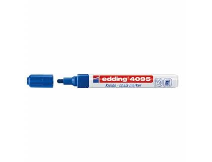 ROTULADOR EDDING 4095 PARA PIZARRA NEGRA/CRISTAL TIZA LIQUIDA PUNTA REDONDA 2-3 MM AZUL