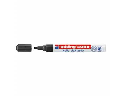 ROTULADOR EDDING 4095 PARA PIZARRA NEGRA/CRISTAL TIZA LIQUIDA PUNTA REDONDA 2-3 MM NEGRO