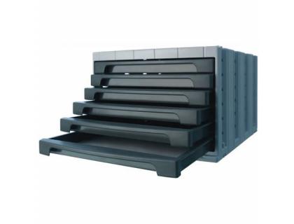 FICHERO CAJONES ARCHIVO 2000 ARCHIVOTEC 6 CAJONES GRAFITO 370X215X305 MM